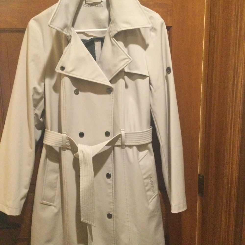 Calvin Klein trench coat, petite XL
